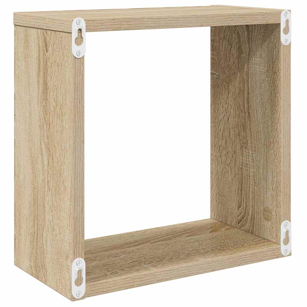 Würfelregale 4 Stk. Sonoma-Eiche 30x15x30 cm