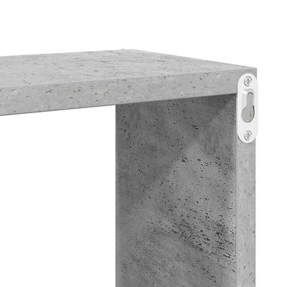 Würfelregale 4 Stk. Betongrau 30x15x30 cm