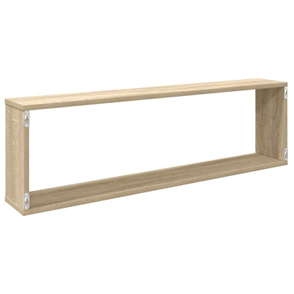 Würfelregale 2 Stk. Sonoma-Eiche 100x15x30 cm Holzwerkstoff