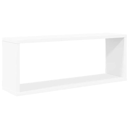 Würfelregale 2 Stk. Weiß 60x15x23 cm Holzwerkstoff