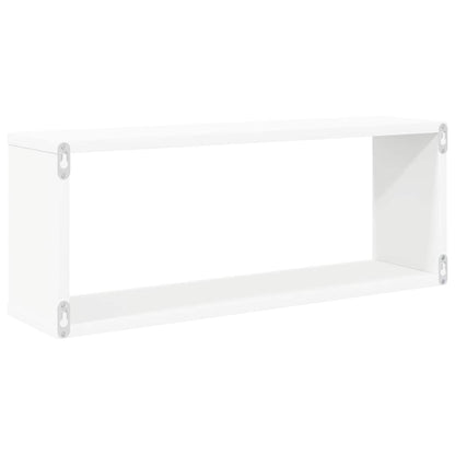 Würfelregale 2 Stk. Weiß 60x15x23 cm Holzwerkstoff