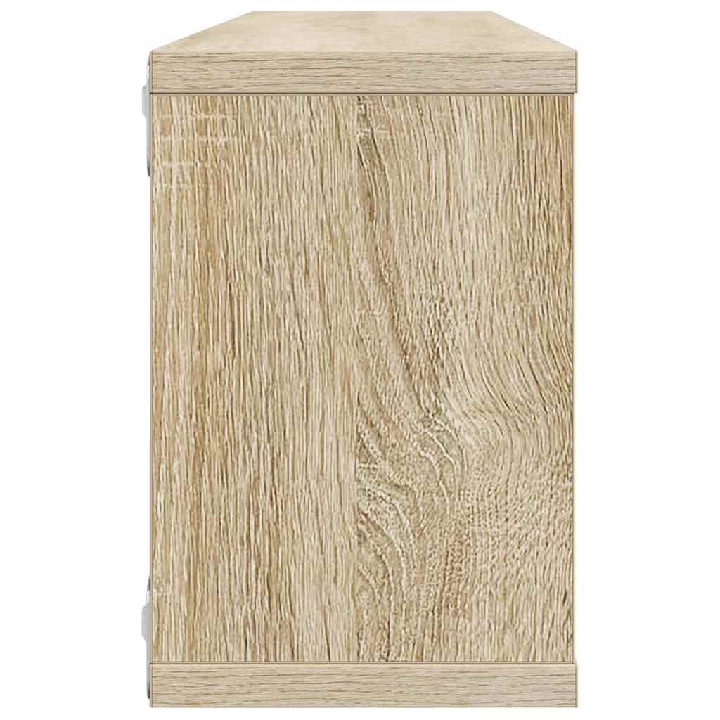 Würfelregale 4 Stk. Sonoma-Eiche 60x15x23 cm Holzwerkstoff