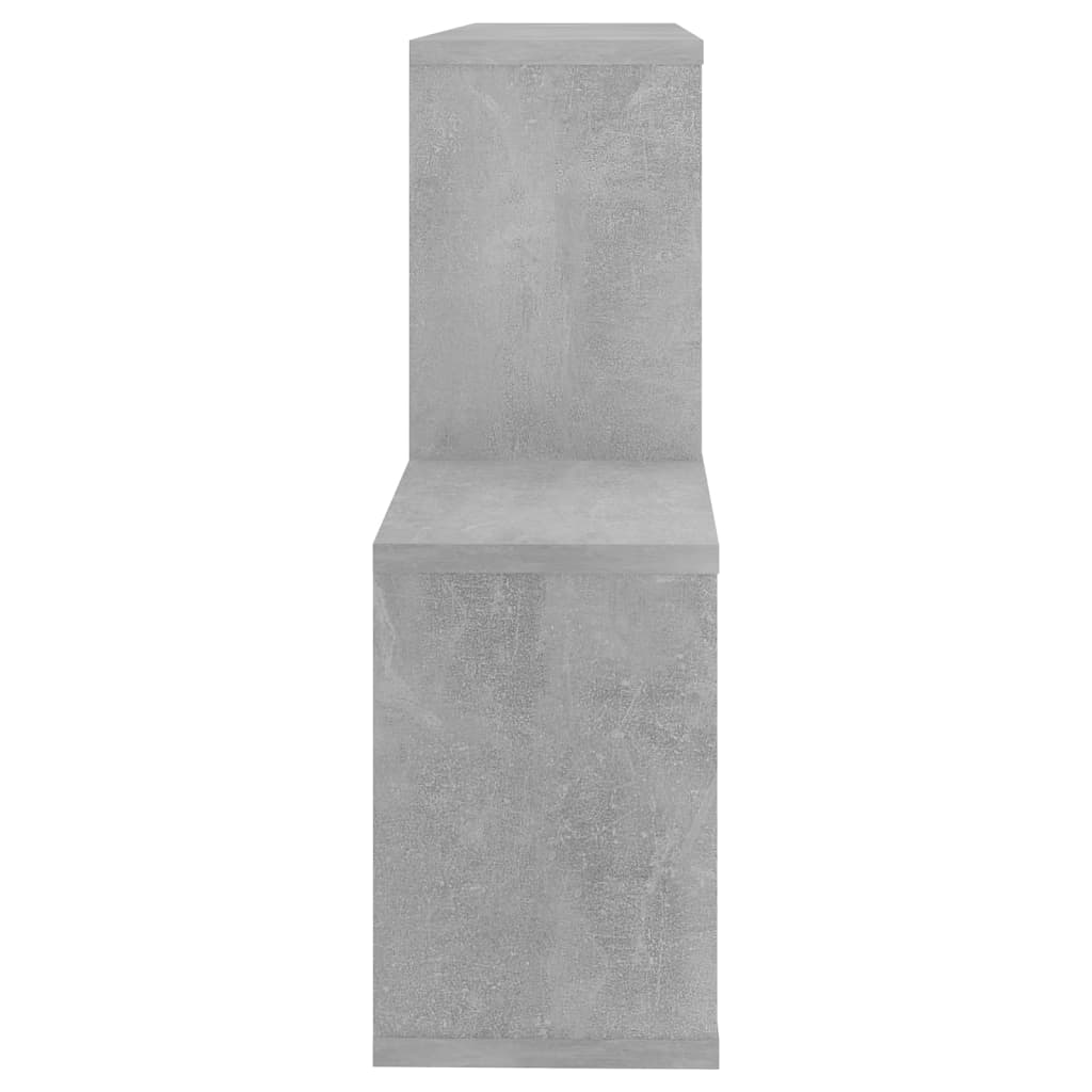 Wall shelf concrete grey 100x18x53 cm wood material