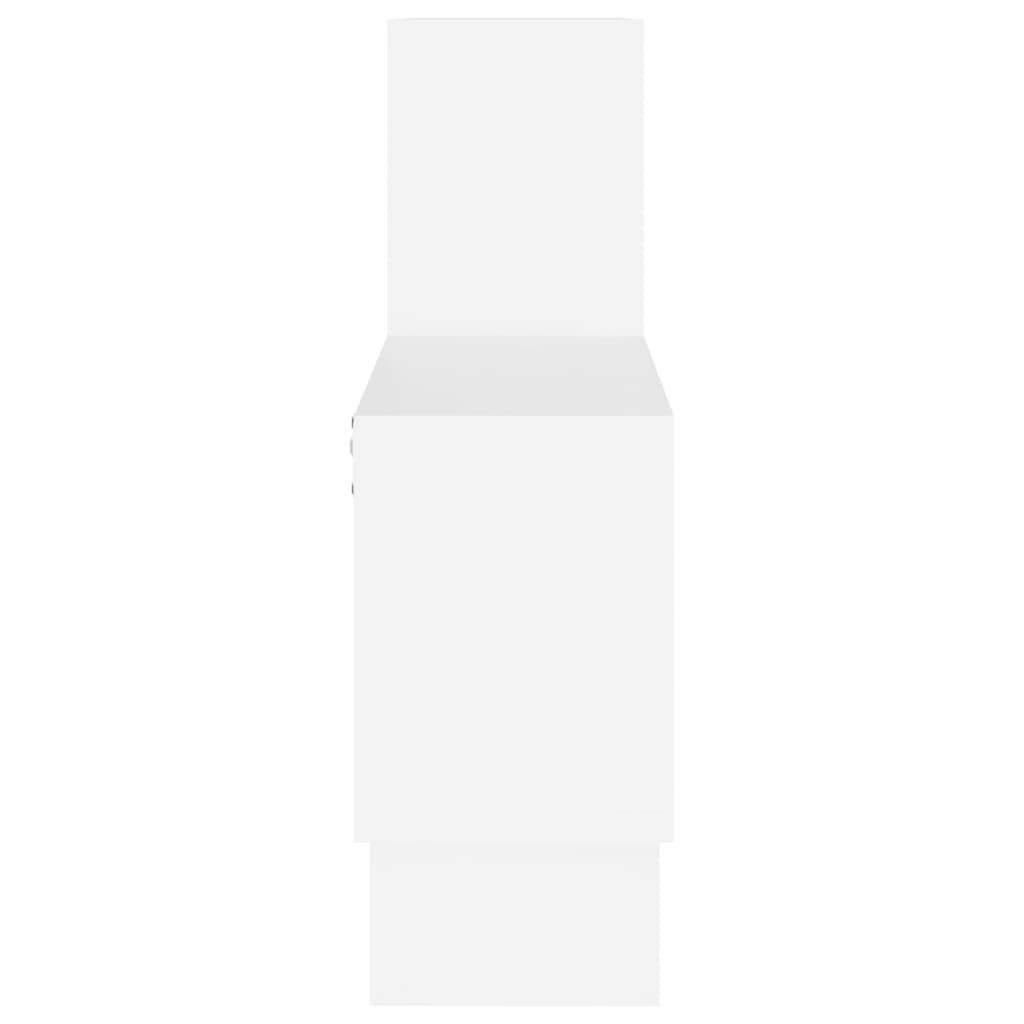 Wall shelf in car shape white 82x15x51 cm wood material