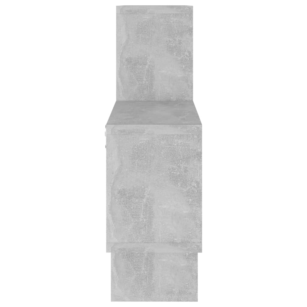 Wall shelf in car shape concrete grey 82x15x51 cm wood material