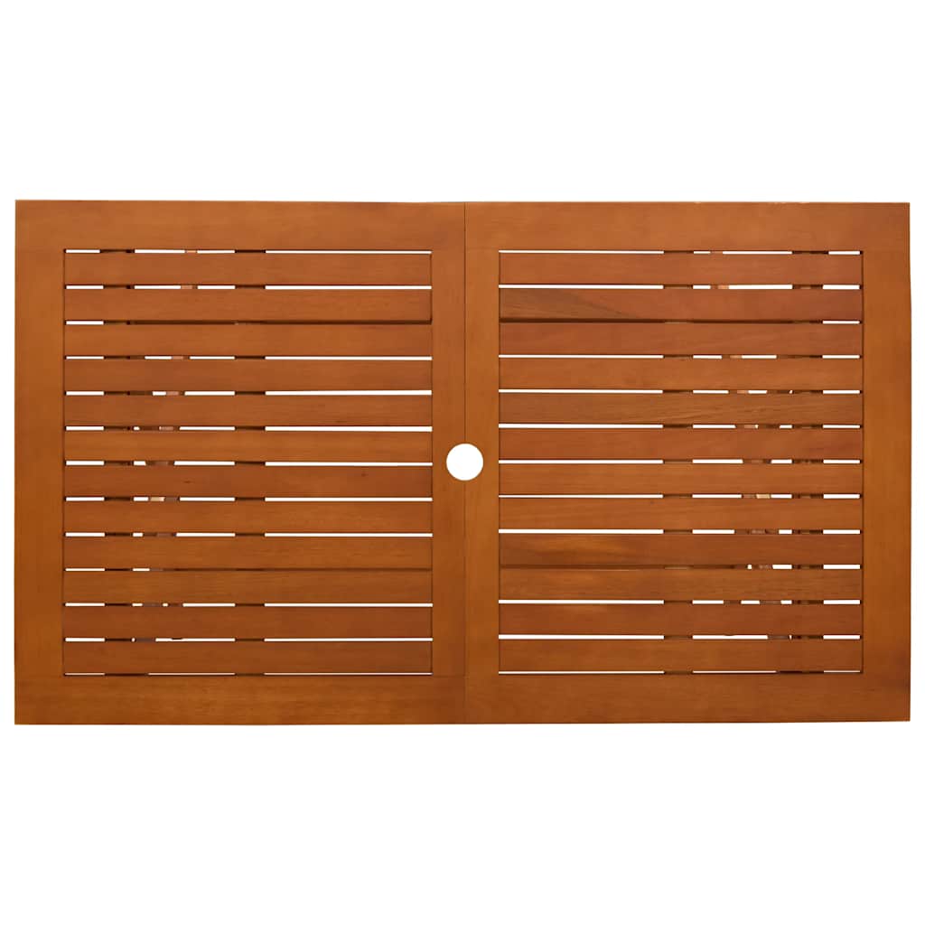 Gartentisch Klappbar 120x70x75 cm Massivholz Eukalyptus
