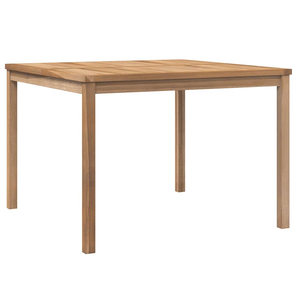 Garten-Esstisch 110x110x77 cm Massivholz Teak