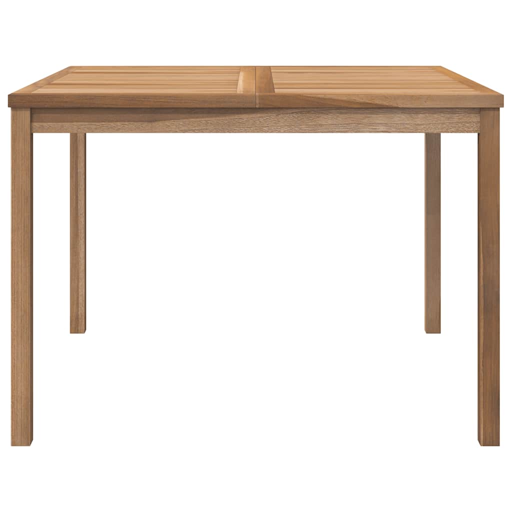 Garten-Esstisch 110x110x77 cm Massivholz Teak