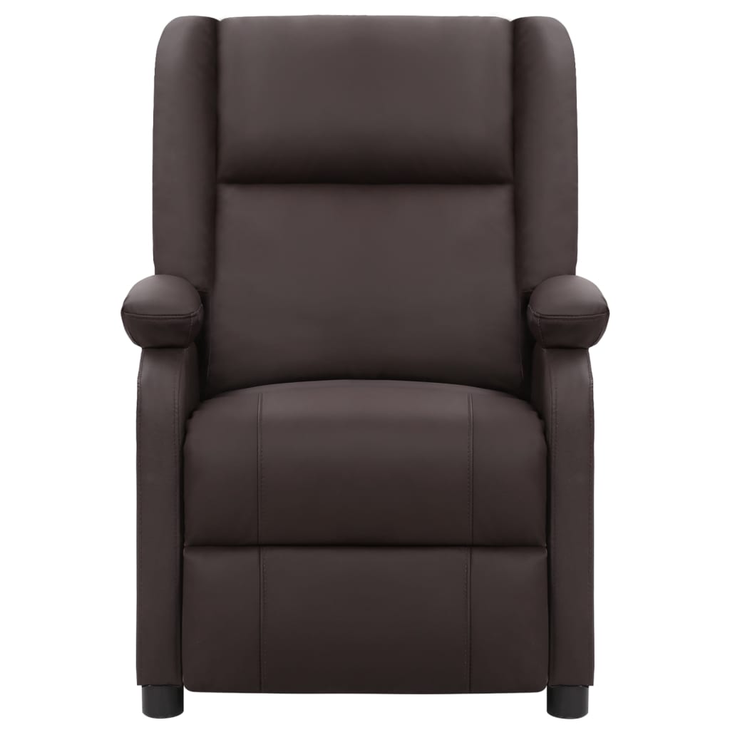 Relaxsessel Braun Echtleder