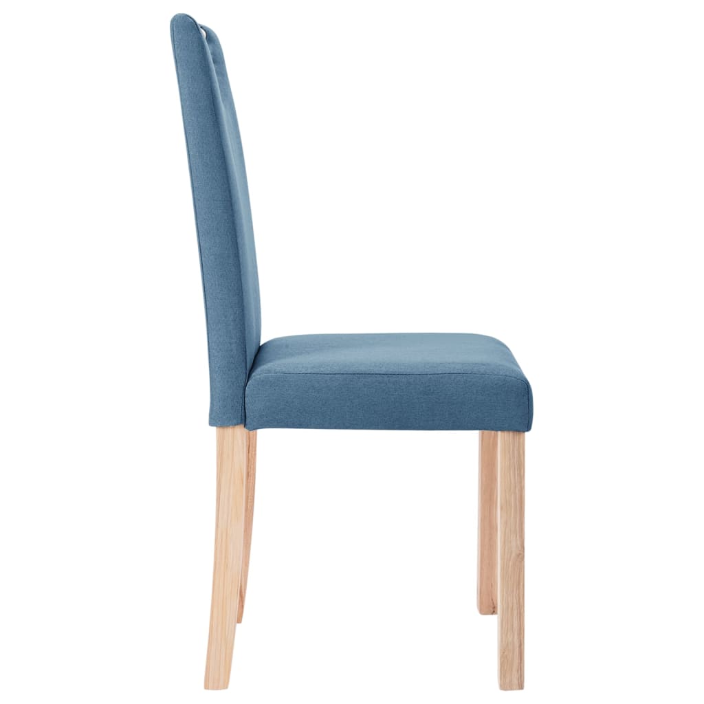 Esszimmerstühle 4 Stk. Blau Stoff