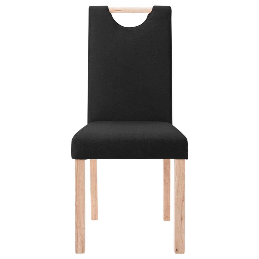 Esszimmerstühle 4 Stk. Schwarz Stoff