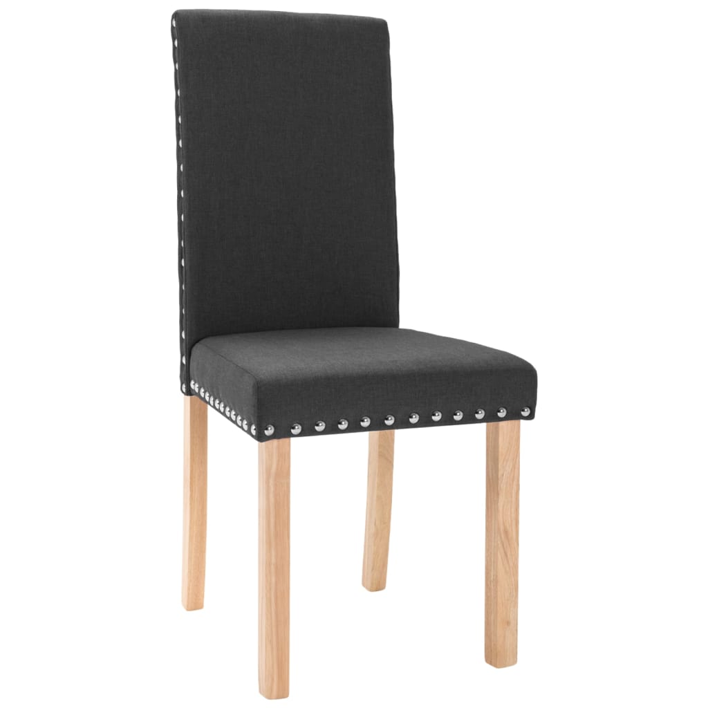 Esszimmerstühle 4 Stk. Schwarz Stoff