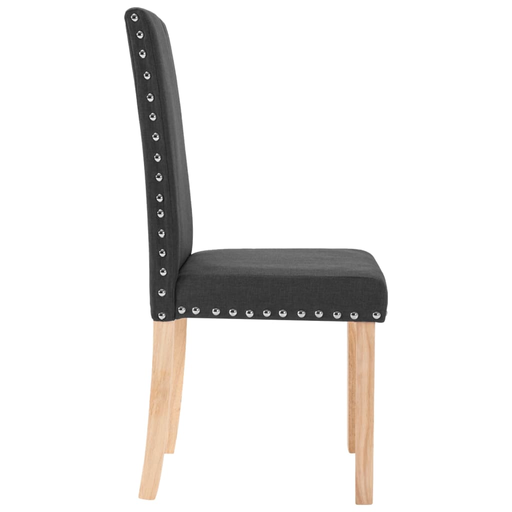 Esszimmerstühle 4 Stk. Schwarz Stoff