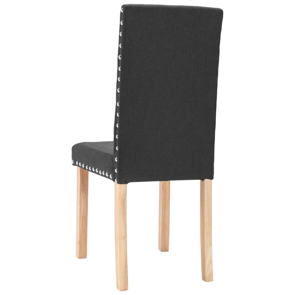 Esszimmerstühle 4 Stk. Schwarz Stoff