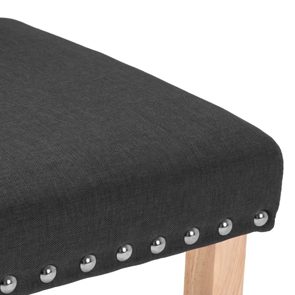 Esszimmerstühle 4 Stk. Schwarz Stoff