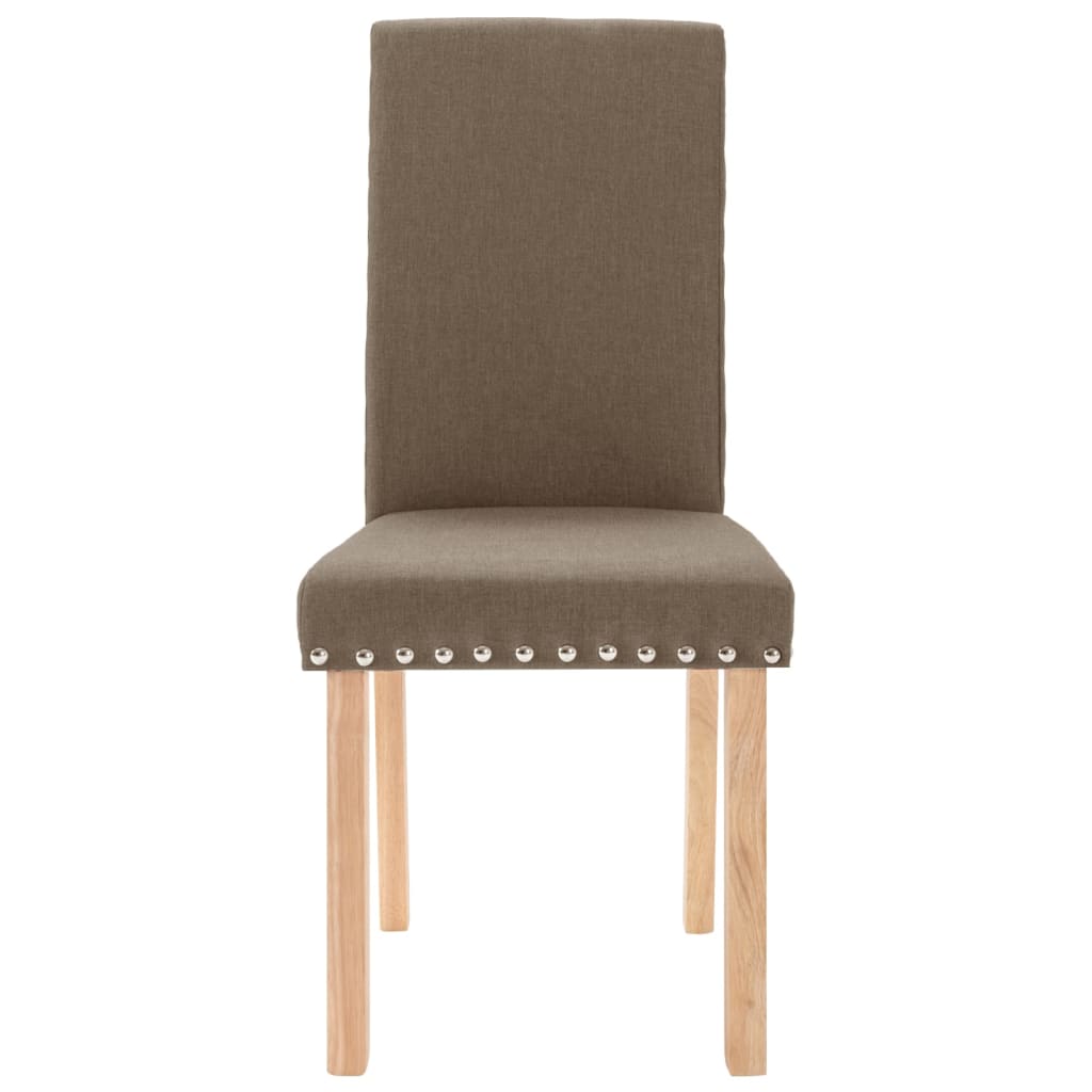 Esszimmerstühle 4 Stk. Taupe Stoff