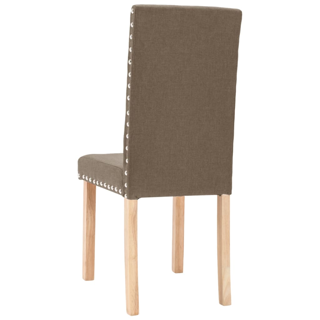 Esszimmerstühle 4 Stk. Taupe Stoff