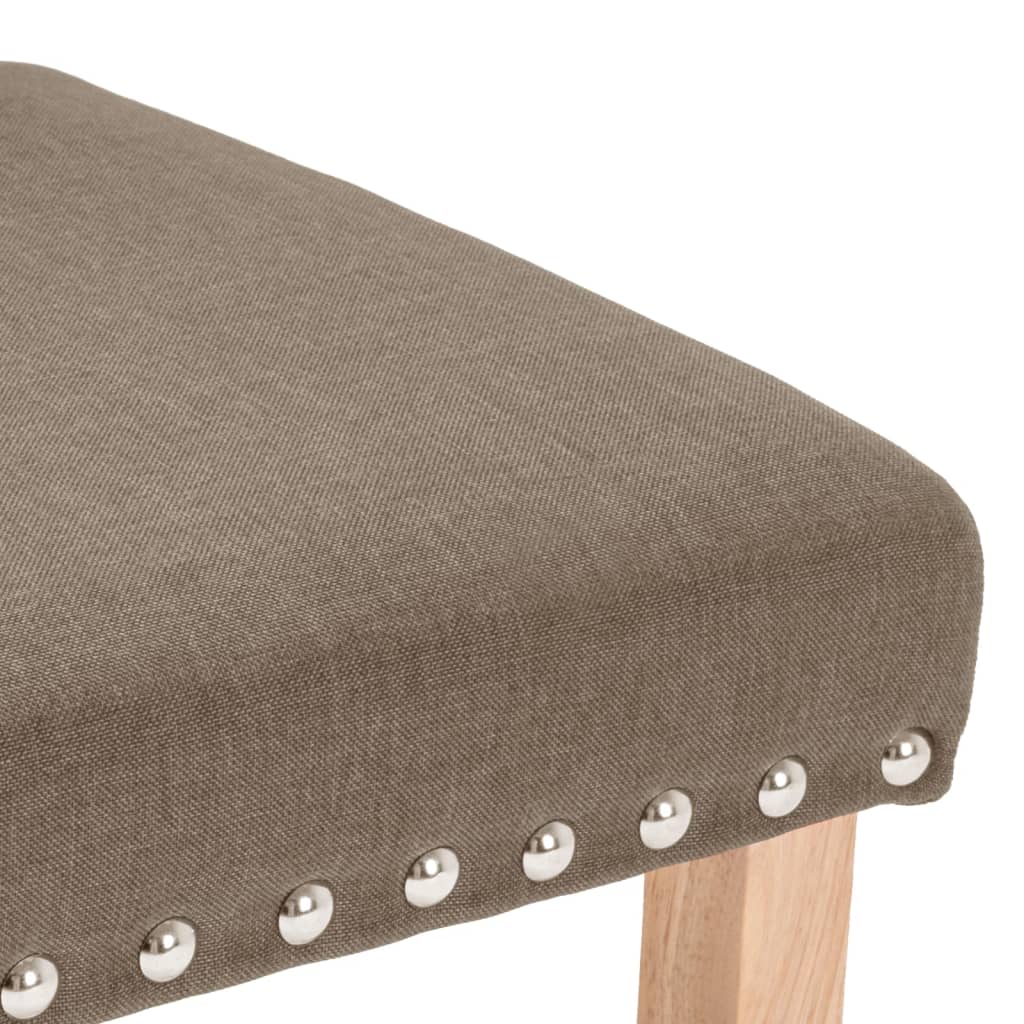 Esszimmerstühle 4 Stk. Taupe Stoff