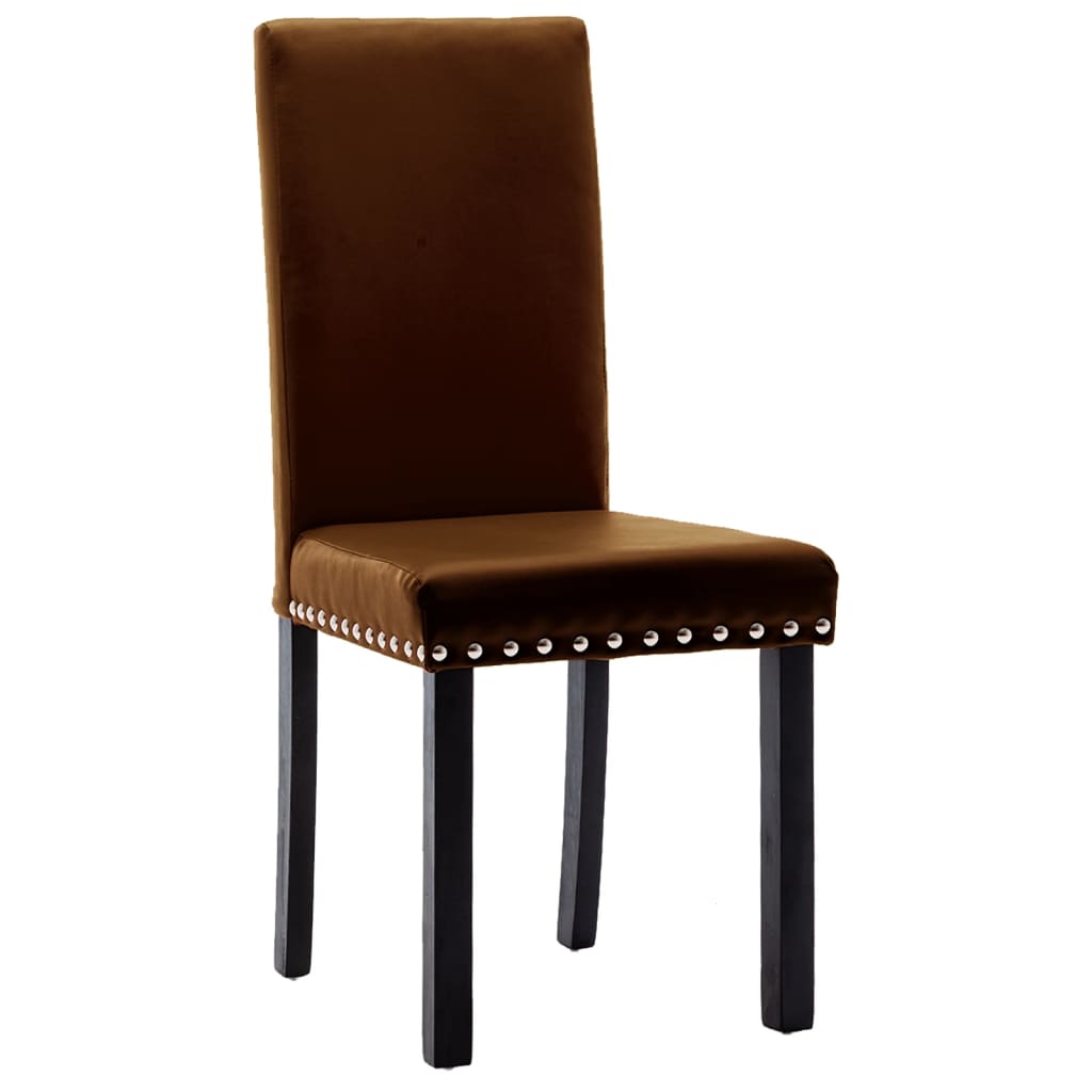 Esszimmerstühle 4 Stk. Braun PVC