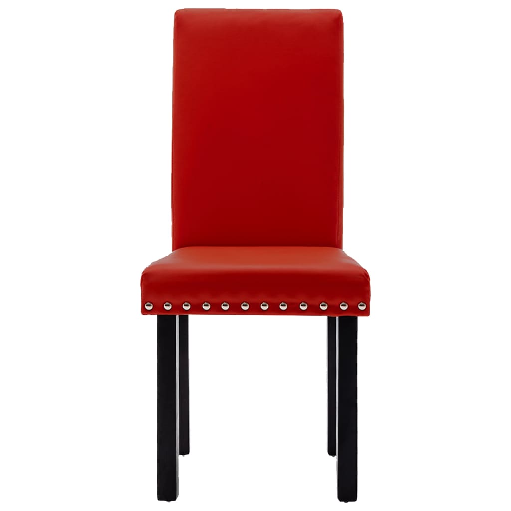 Esszimmerstühle 4 Stk. Weinrot PVC