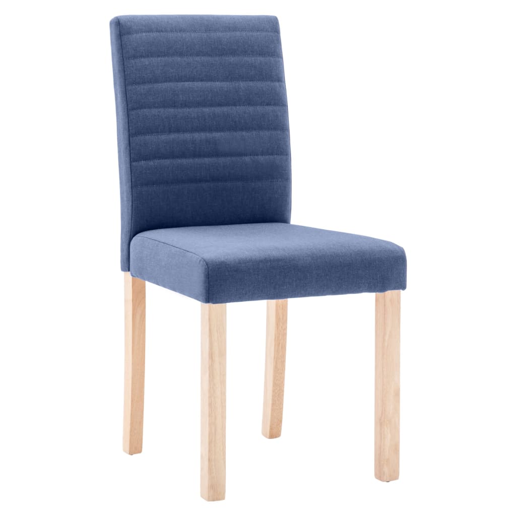 Esszimmerstühle 4 Stk. Blau Stoff