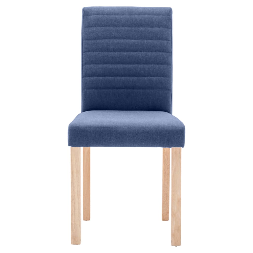 Esszimmerstühle 4 Stk. Blau Stoff