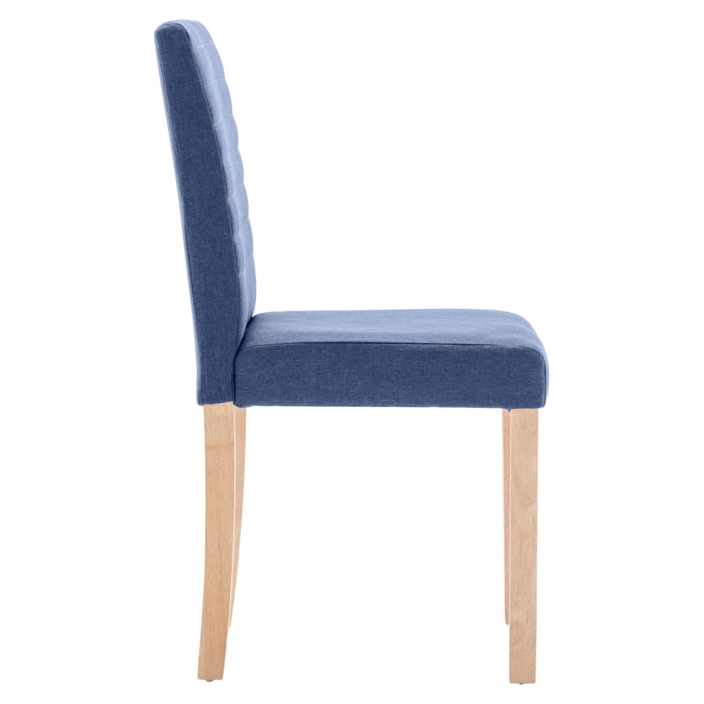 Esszimmerstühle 4 Stk. Blau Stoff