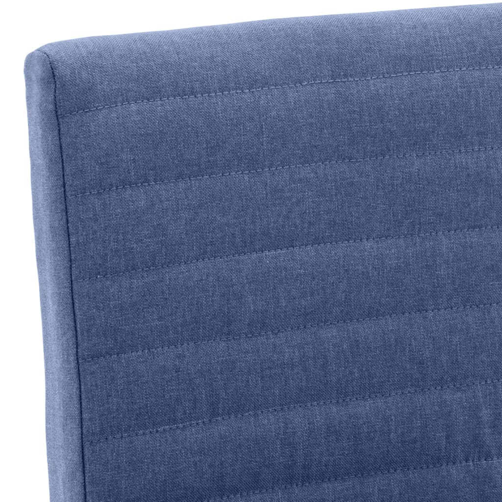 Esszimmerstühle 4 Stk. Blau Stoff