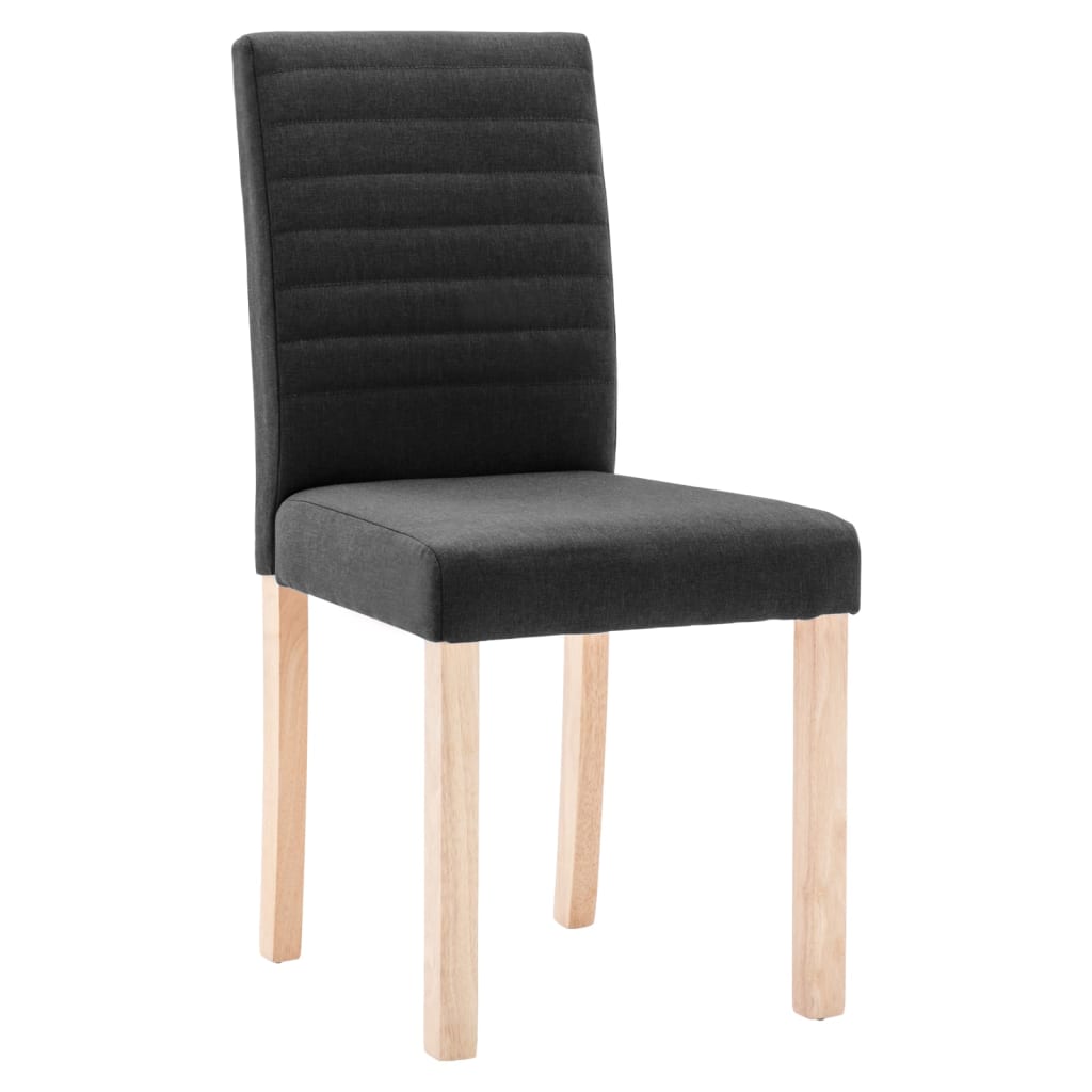 Esszimmerstühle 4 Stk. Schwarz Stoff