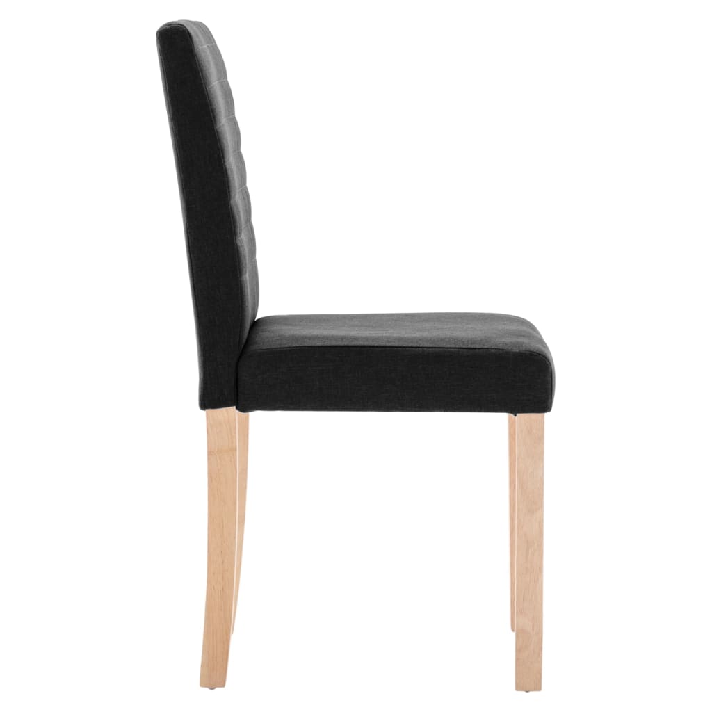 Esszimmerstühle 4 Stk. Schwarz Stoff