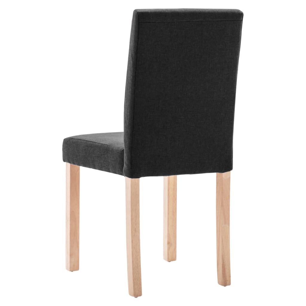 Esszimmerstühle 4 Stk. Schwarz Stoff