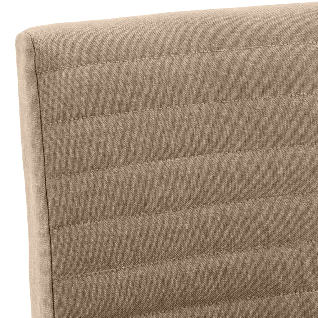Esszimmerstühle 4 Stück Taupe Stoff