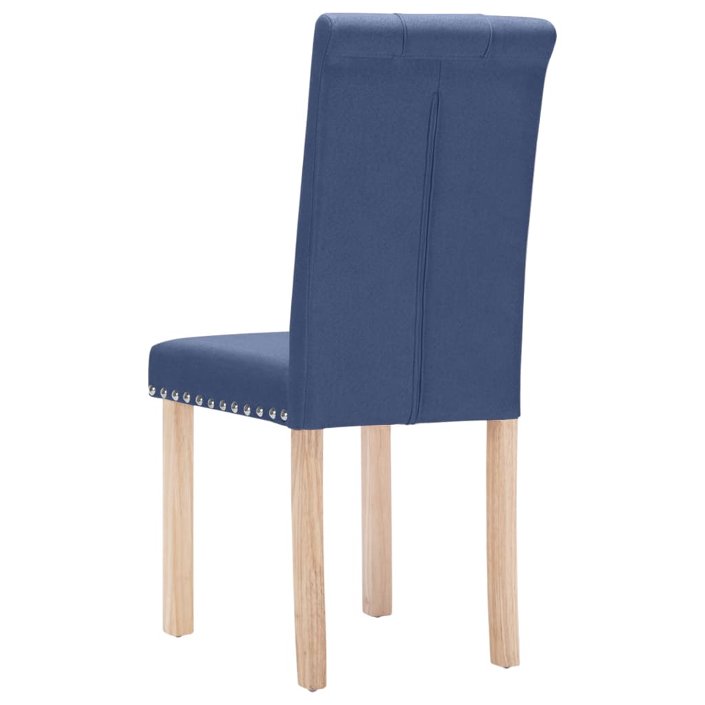 Esszimmerstühle 4 Stk. Blau Stoff