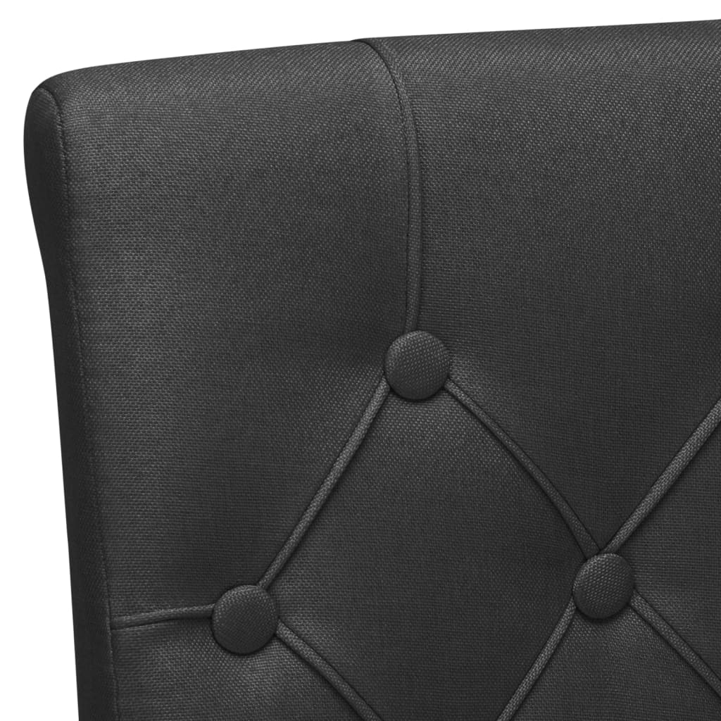Esszimmerstühle 4 Stk. Schwarz Stoff