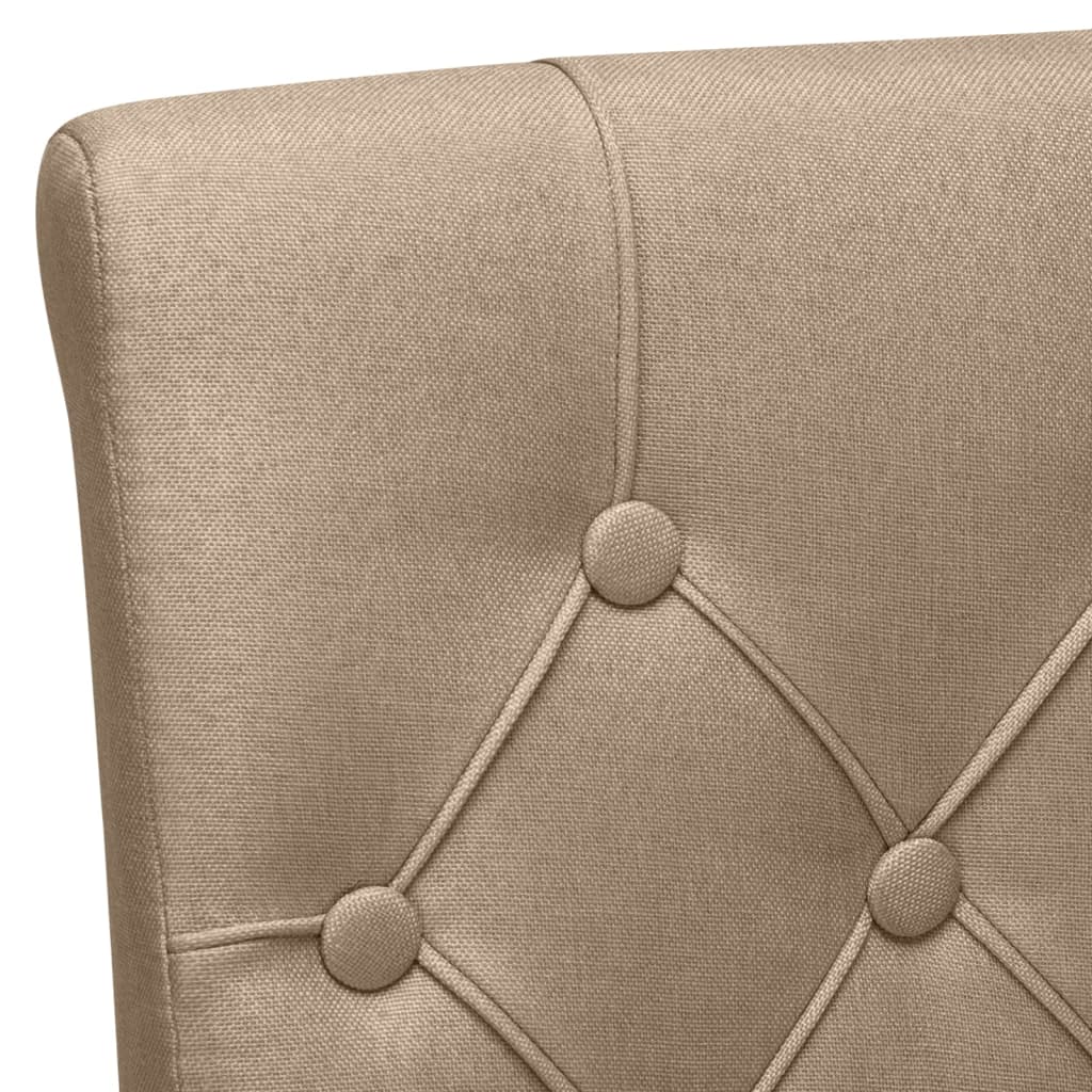 Esszimmerstühle 4 Stk. Taupe Stoff