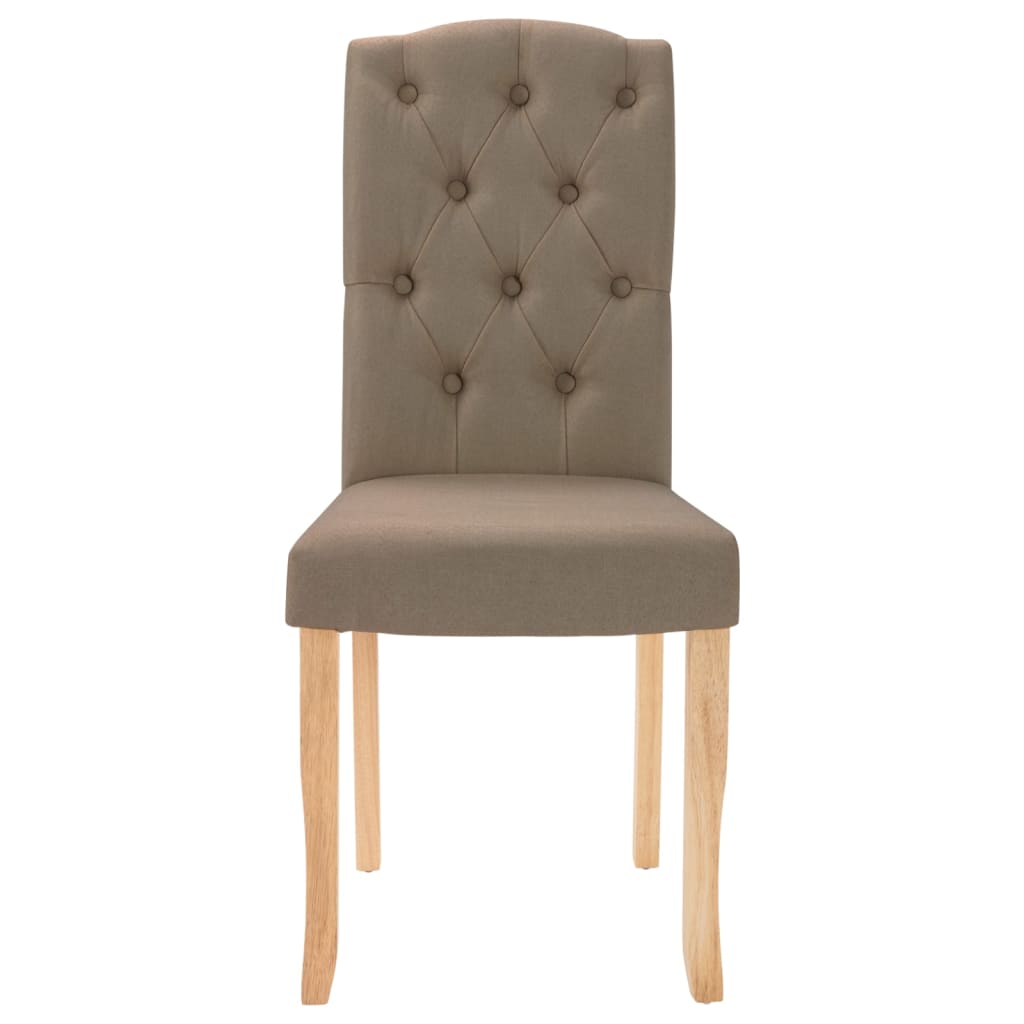 Esszimmerstühle 4 Stk. Taupe Stoff