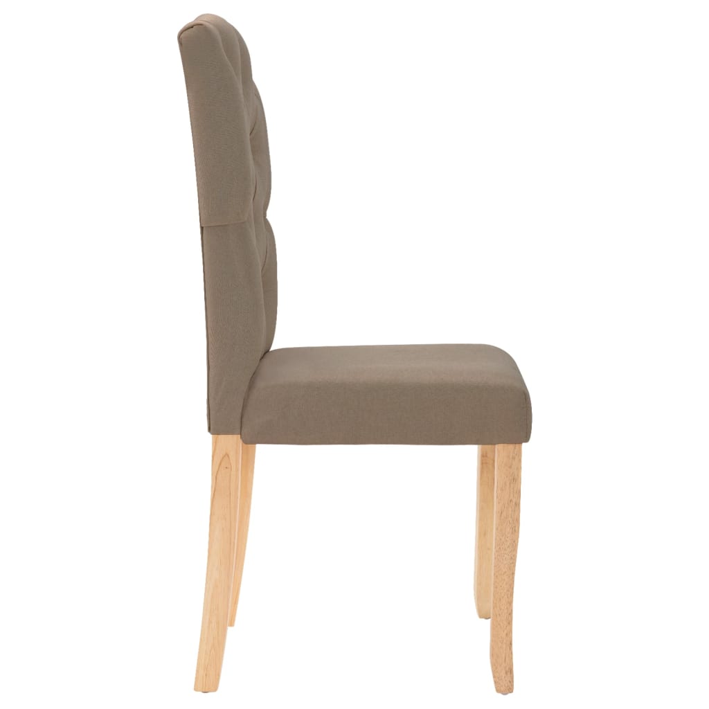 Esszimmerstühle 4 Stk. Taupe Stoff