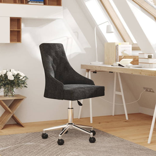 Bürostuhl Drehbar Schwarz Stoff