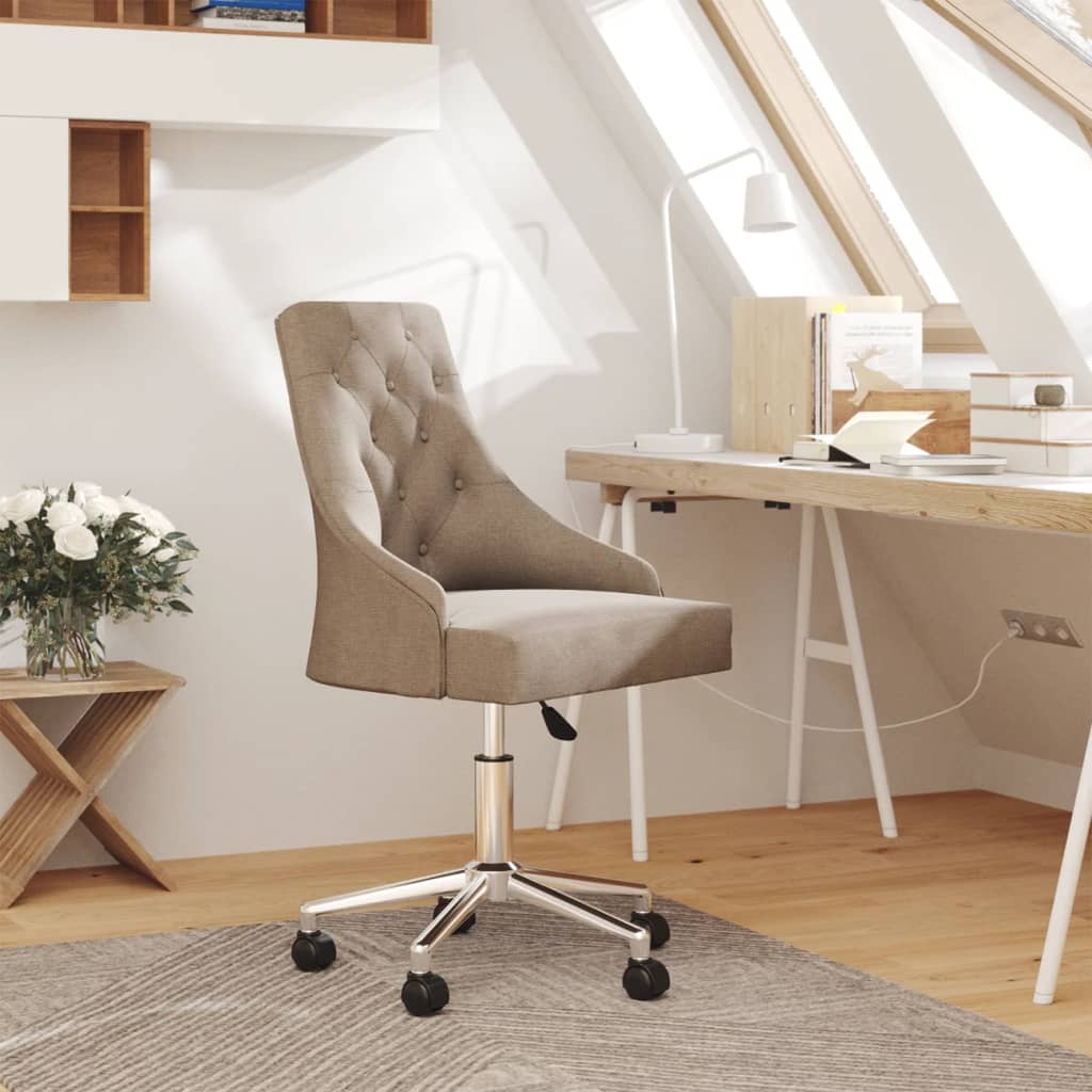 Bürostuhl Drehbar Taupe Stoff