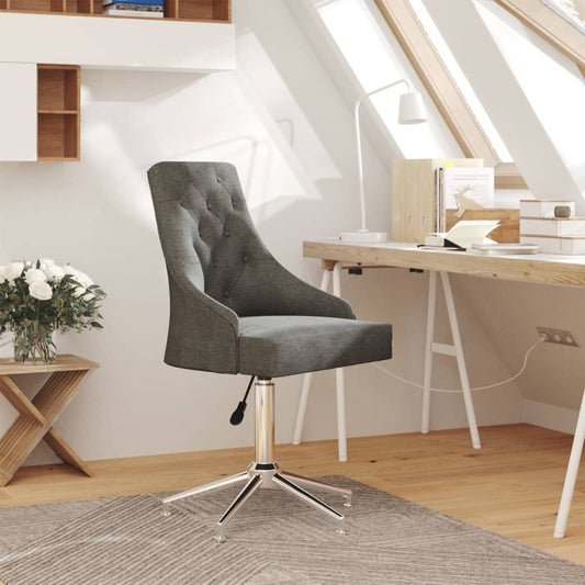 Bürostuhl Drehbar Dunkelgrau Stoff