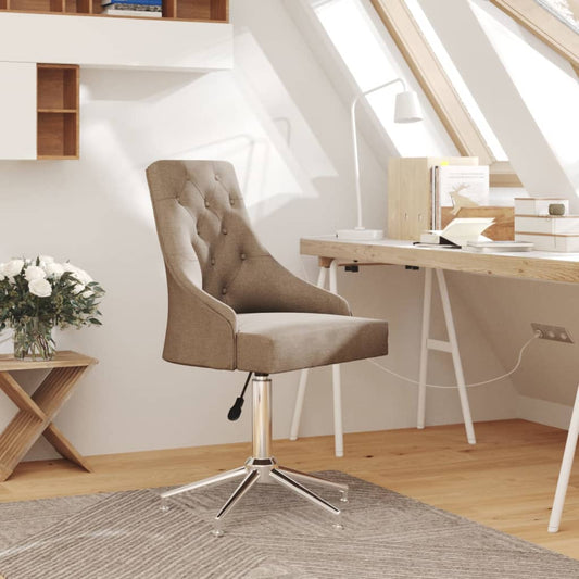 Bürostuhl Drehbar Taupe Stoff