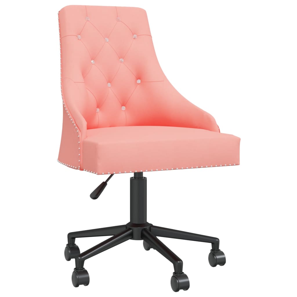 Bürostuhl Drehbar Rosa Samt