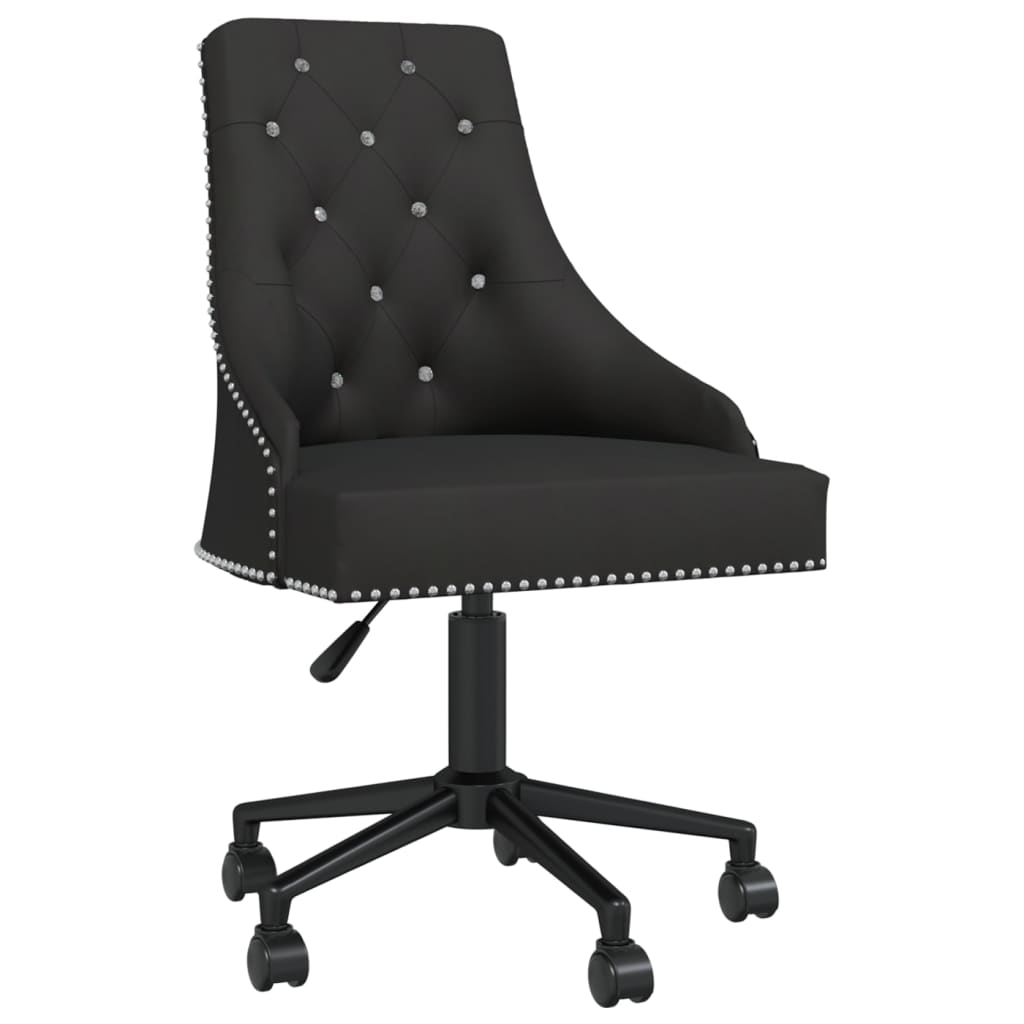 Bürostuhl Drehbar Schwarz Samt