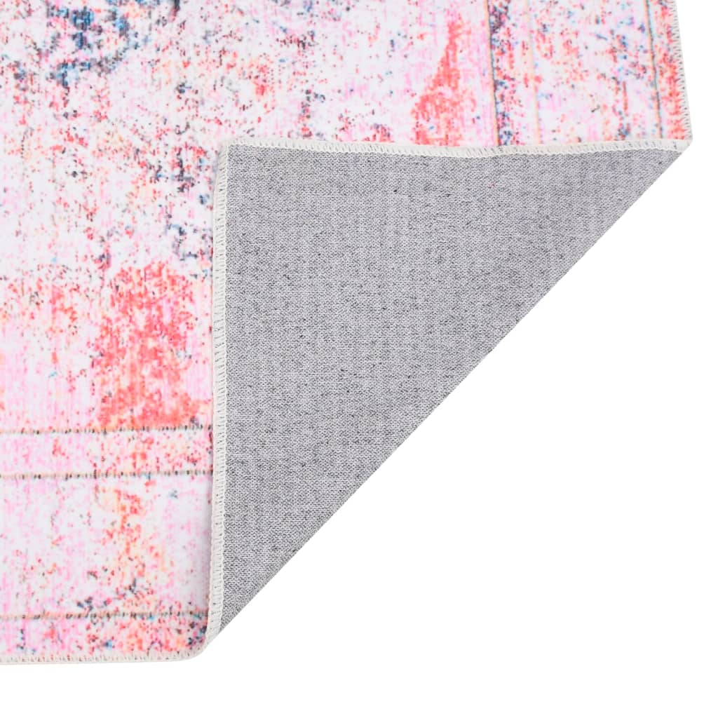 Teppich Bedruckt Waschbar Faltbar Bunt 140x200 cm Polyester