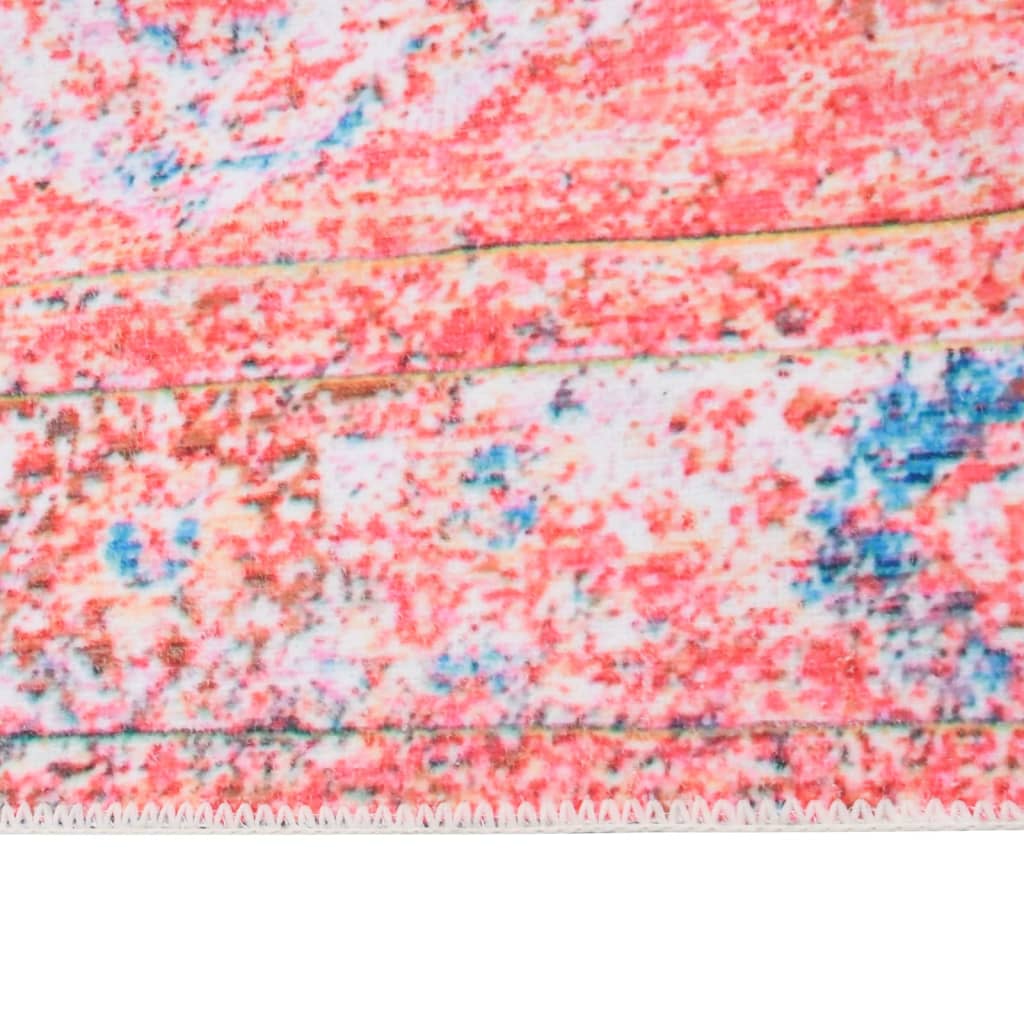 Teppich Bedruckt Waschbar Faltbar Bunt 140x200 cm Polyester