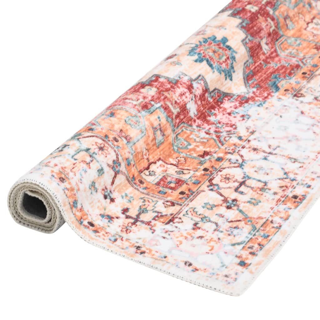 Teppich Bedruckt Waschbar Faltbar Bunt 140x200 cm Polyester