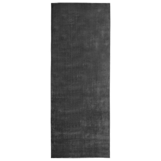 Teppichläufer Waschbar Faltbar Anthrazit 100x300 cm Polyester