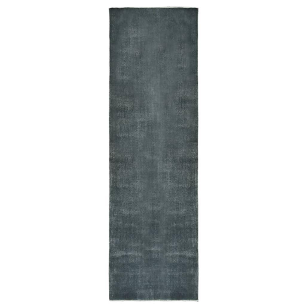 Teppichläufer Waschbar Faltbar Grau 60x300 cm Polyester