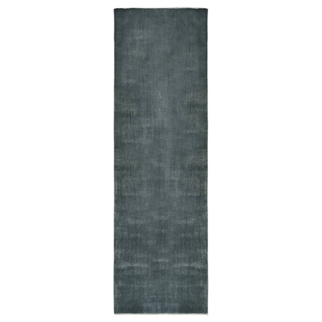Teppichläufer Waschbar Faltbar Grau 80x300 cm Polyester