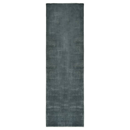 Teppichläufer Waschbar Faltbar Grau 80x300 cm Polyester